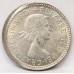 AUSTRALIA 1960 . SIXPENCE . ERROR . STRUCK OFF CENTRE